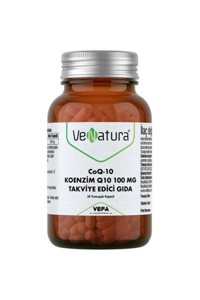 VeNatura Koenzim Q10 100 Mg Takviye Edici Gıda 30 Kapsül