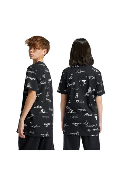 adidas J BLUV T Çocuk   T-Shirt IV9438 - Resim 6