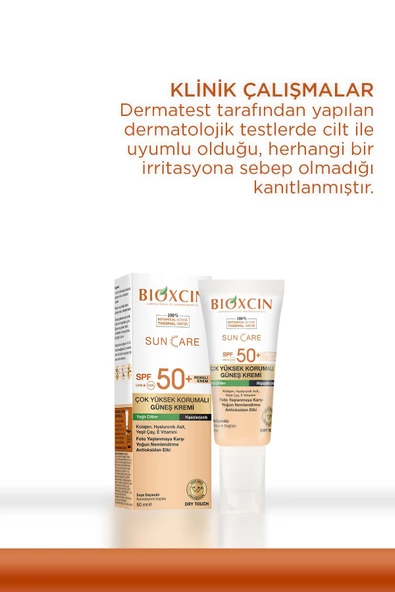 Bioxcin Sun Care Çok Yüksek Korumalı Yağlı Ciltler Için Renkli Güneş Kremi Tinted Spf 50+ 50 Ml