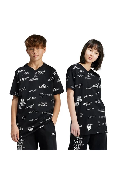 adidas J BLUV T Çocuk   T-Shirt IV9438 - Resim 7