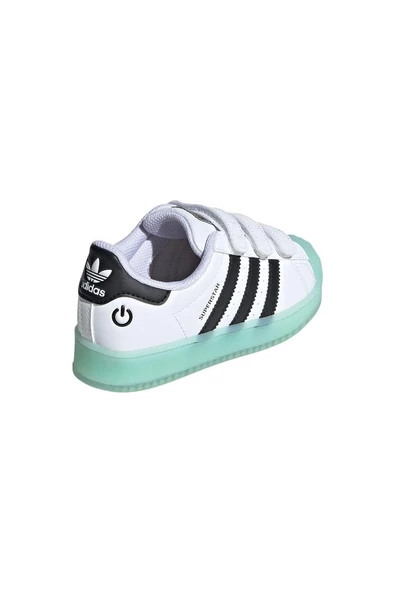 adidas SUPERSTAR LED LIGHTS CF C Unisex Çocuk   Sneaker IG7004 - Resim 7