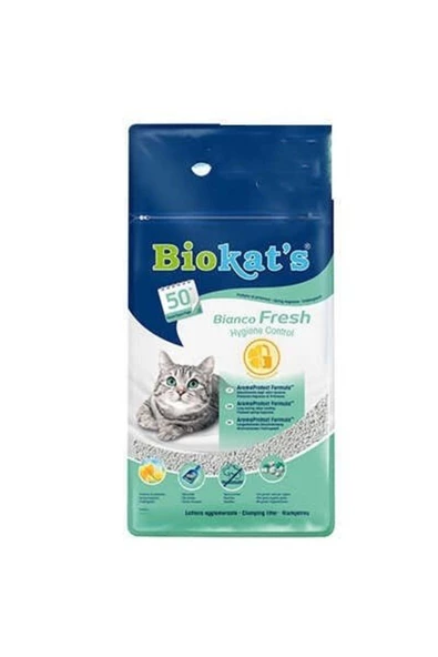 Biokats Kedi Kumu Bianco Fresh 10 Lt