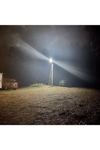 UmoTech   Yüksek Performanslı 9000W Güneş Enerjili LED Aydınlatma Lambası Uzaktan Kumandalı Hareket Sensörlü - 6