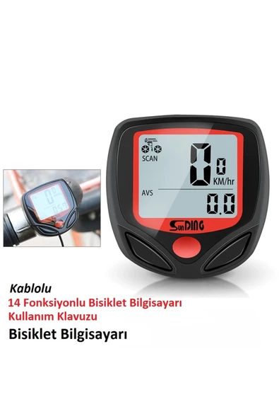 UmoTech   Profesyonel Bisiklet Hız Göstergesi Su Geçirmez Dijital Hız ve Mesafe Ölçer - Resim 4