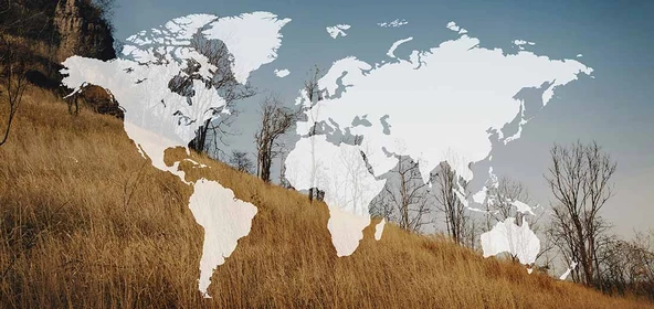 Dünya Haritası ve Buğday Tarlası Duvar Kağıdı Baskı - Resim 7