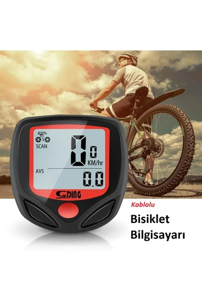 UmoTech   Profesyonel Bisiklet Hız Göstergesi Su Geçirmez Dijital Hız ve Mesafe Ölçer - Resim 6