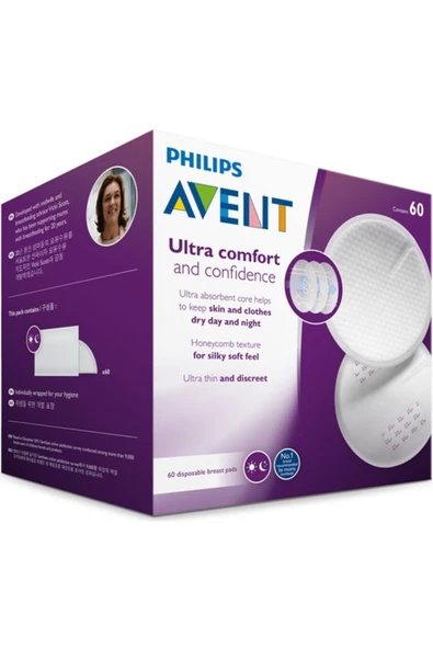 Philips Avent Tek Kullanımlık Göğüs Pedleri 60'lı Scf254/60