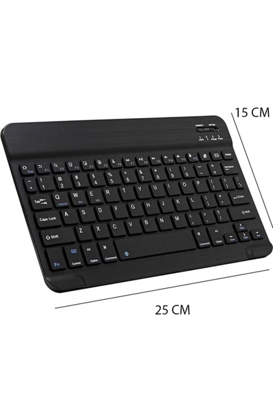 UmoTech   Bluetooth Klavye Telefon Tablet Bilgisayar Uyumlu Slim Şarjlı Kablosuz Klavye - 6