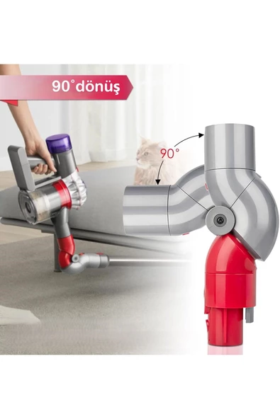 UmoTech   Dyson Mobilya Altı Adaptörü Dyson V7 V8 V10 V11 V15 Için Alt Adaptör - 2