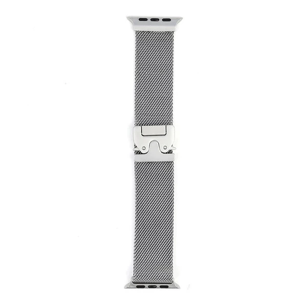 Apple Watch 10 42mm Redclick KRD-25 Metal Hasır Kordon - 3