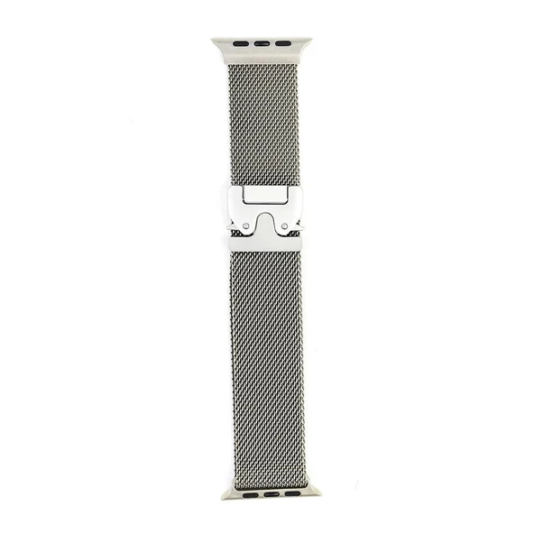 Apple Watch 10 42mm Redclick KRD-25 Metal Hasır Kordon - 2