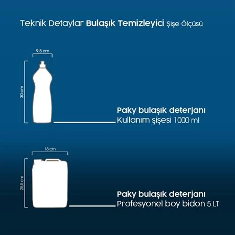 PAKY Elde Bulaşık Deterjanı Sarı Push Pull 1000 ml - 6