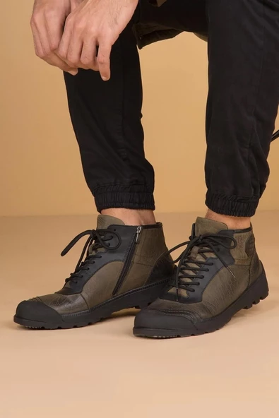 Libero 1339 Casual Hakiki Deri Nubuk Erkek Bot (Kış 24) - 2