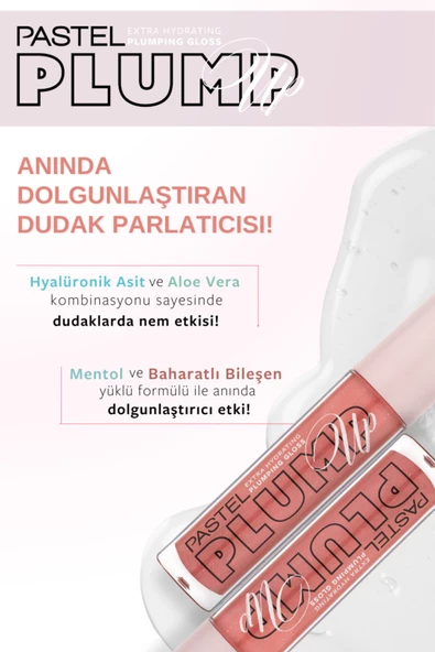 Plump Up Extra Hydrating 208 Shimmer Nude Dolgunlaştırıcı Dudak Parlatıcısı - 6