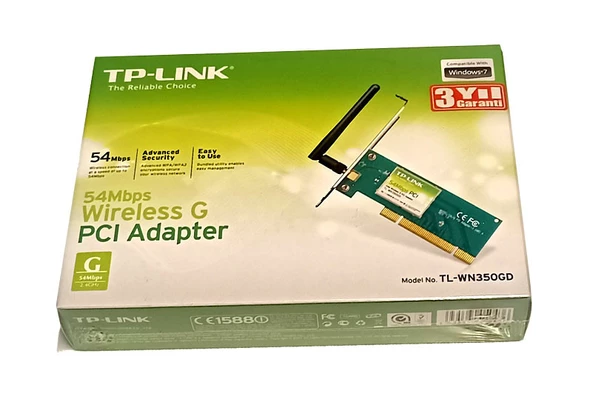 TP-LINK TL-WN350GD 54Mbps KABLOSUZ PCI ADAPTÖR