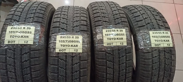 235/55 R 20 102 T OBGS5 TOYO M+S-KAR LASTİĞİ-(4 ADET TAKIM HALİNDE SATIŞ)ÜRETİM TARİHİ:2012  2355520