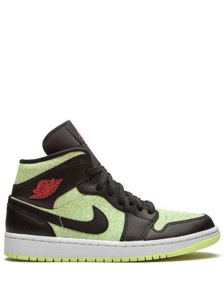 Air Jordan 1 Wmns Mid SE Black Barely Volt