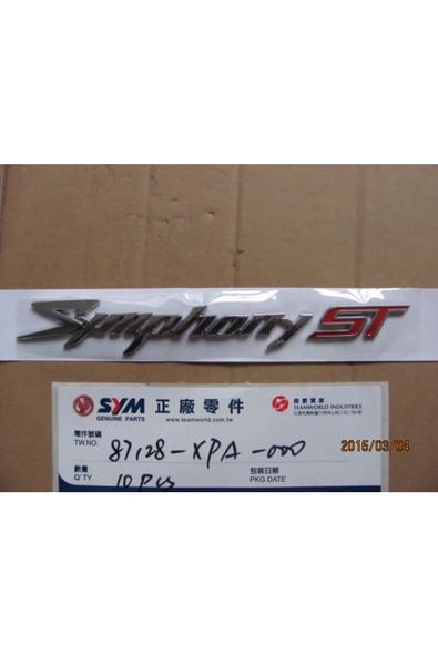 SYMPHONY STICKER ürün görseli 1