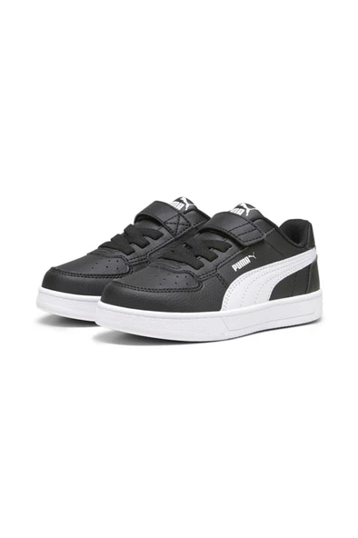 Puma Caven 2.0 AC+PS 393839 05 Çocuk Sneaker Ayakkabı Siyah Beyaz 28-35