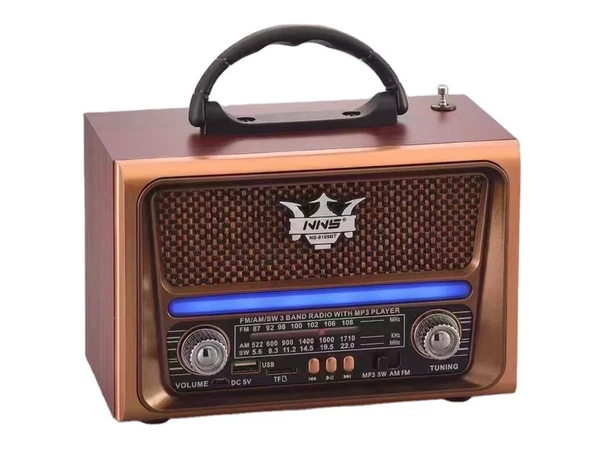 NNS Ns-8189 Usb / Tf Kart / Fm Retro Taşınabilir Bluetooth Hoparlör