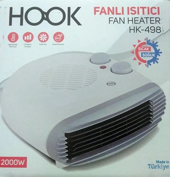 Hook Fanlı Yatık Turbo Ayak Isıtıcı Masa Altı Isıtıcı Sıcak/soğuk-498 - 5