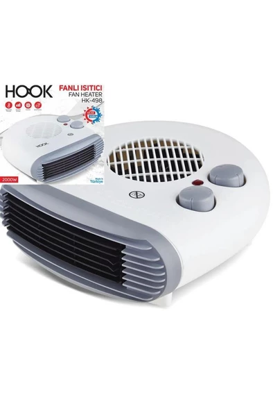 Hook Fanlı Yatık Turbo Ayak Isıtıcı Masa Altı Isıtıcı Sıcak/soğuk-498 - 2