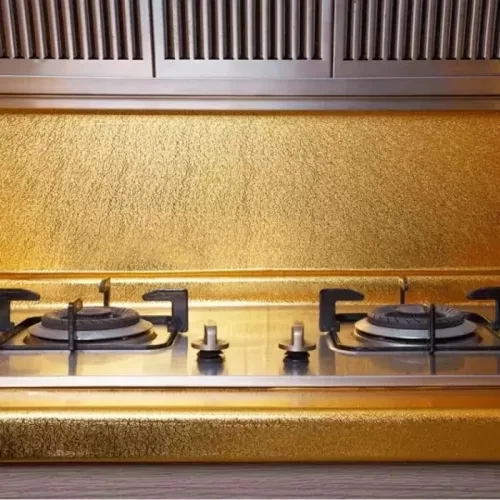 Yapışkanlı Gold Mutfak Tezgah Folyosu - 2