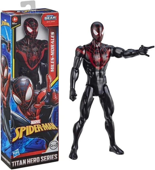 Hasbro Tıtan Hero Marvel Spıder-Man Mıles Morales Figür 30 cm Siyah