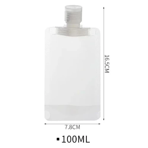 3 Adet 100ml Krem Şampuan Kabı Tekrar Kullanılabilir Set - 4