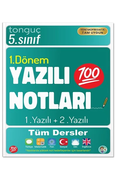 5. Sınıf 1. Dönem Yazılı Denemeleri ve Yazılı Notları - Tonguç Yayınları - 3