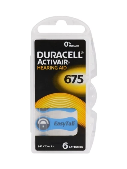 Duracell 675 Kulaklık Pili 10 Paket 60 Adet KULAKLIK Pili - 2