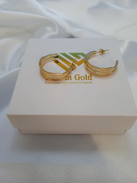 Paslanmaz Çelik Kaburga Küpe