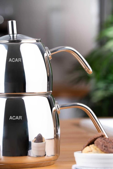 Acar 6525 Karat Space Tel Sap Çaydanlık Takımı - 2