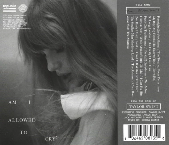 TAYLOR SWIFT - THE TORTURED POETS (THE ALBATROSS) (CD) (2024) - 2