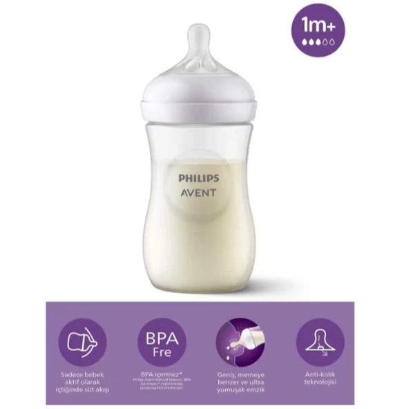 Philips Avent SCF033/17 Natural 260 ml Biberon