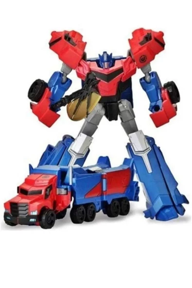 Metal Gövdeli Dönüşebilen Transformer Robot Bumblebe Ve Optimus Prime Araba 2'li Set 20 cm - 4