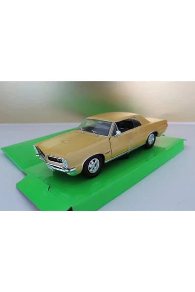 1965 Pontiac Gto 1:24 ÖLÇEK SARI RENK MODEL ARABA KOLEKSİYON