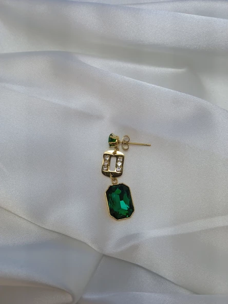 Paslanmaz Çelik Bagetli Sallantılı Küpe - 3