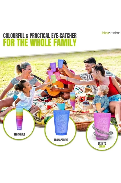Mithra Life 4 Adet 250 ML Kırılmaz Parti Piknik Bardağı MIT1109 - 2