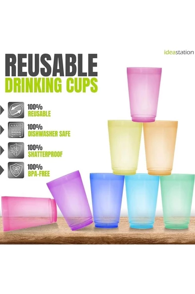 Mithra Life 4 Adet 250 ML Kırılmaz Parti Piknik Bardağı MIT1109 - 3