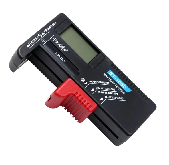 BT-168D Ekranlı Pil Voltaj Kapasite Test Cihazı 1.2V-4.8V ve 9V - 5