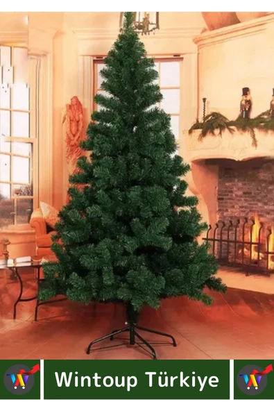 Premium Yüksek Kaliteli Sabitleyici Ayaklı New Year Parti Noel 150 Cm X 220 Dal Yılbaşı Çam Ağacı - Resim 4
