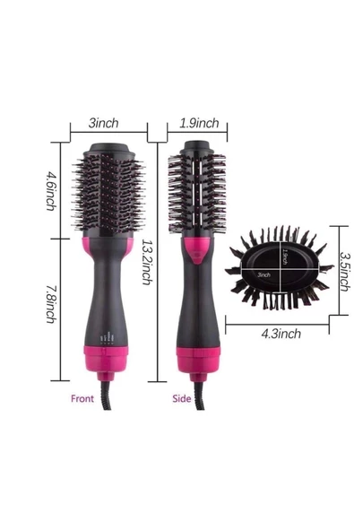 Profosyonel Saç Kurutma Taraklı ve Saç Düzleştirici Fön Makinesi Saç Şekillendirici Lm1 - 3