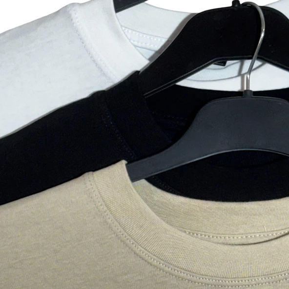 3'lü Set S Beden Oversize Tişört - 2