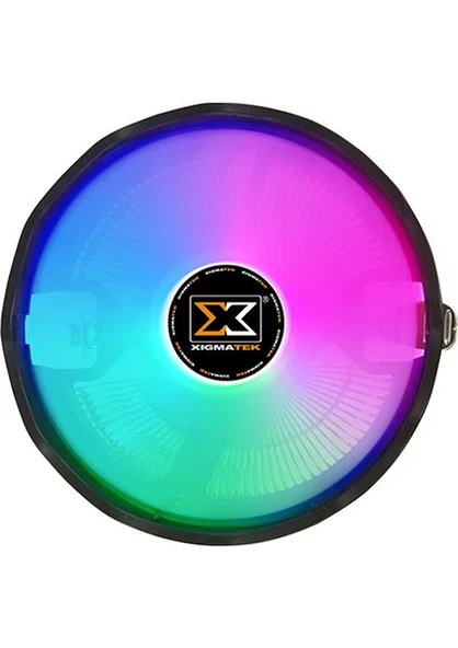 XIGMATEK APACHE PLUS EN42296 1700/115X/775-AMD/AM4/AM5 Bakır / Alüminyum 1500RPM RGB LED 120MM İşlem