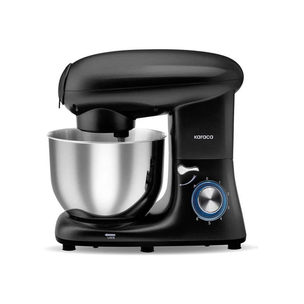 Karaca Multichef Stand Mikser Shiny Black Mutfak Şefi 1900W 5,5 Lt (Kıyma Çekme /Sucuk-Sosis/İçli Köfte Aparatlı) - 5