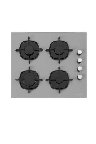 Silverline Karma Ankastre Gri Cam Set 3481 Davlumbaz - CS5335S01 ocak- Esty Aef6601s04 Firin - 3