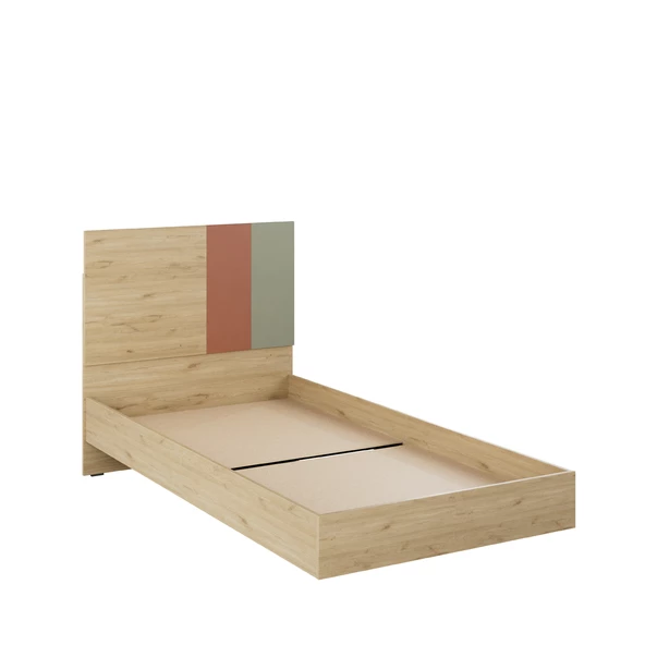 Terra Tek Kişilik Karyola-Florida Meşe/Karışık Renk 107x110x205 cm - 7