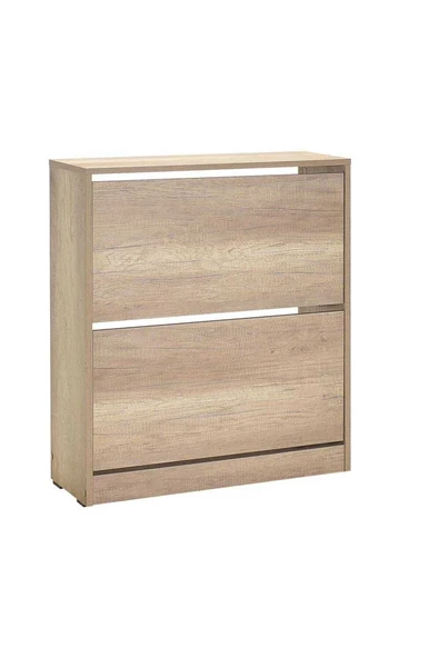 Flat Duo 2 Katlı Geniş Ayakkabılık-açık Ceviz(tori) 73x84x26 Cm (gxyxd) ürün görseli 1