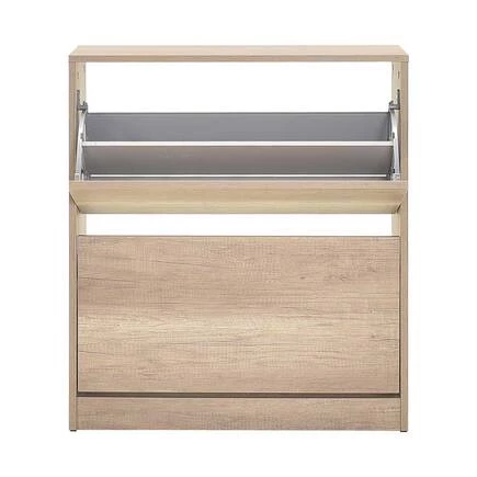 Flat Duo 2 Katlı Geniş Ayakkabılık-açık Ceviz(tori) 73x84x26 Cm (gxyxd) - 8